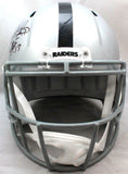 Warren Sapp Signed Oakland Raiders Full Size Speed Helmet w/ HOF- Beckett W Holo