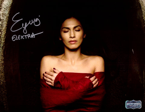 Elodie Yung Signed Daredevil Unframed 8x10 Photo - Eyes Closed With "Elektra" In