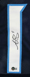AJ Brown Autographed Dark Blue Pro Style Jersey-Beckett W Hologram *L1