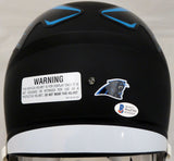 Christian McCaffrey Autographed Panthers AMP Full Size Helmet (Scuff) WA47391