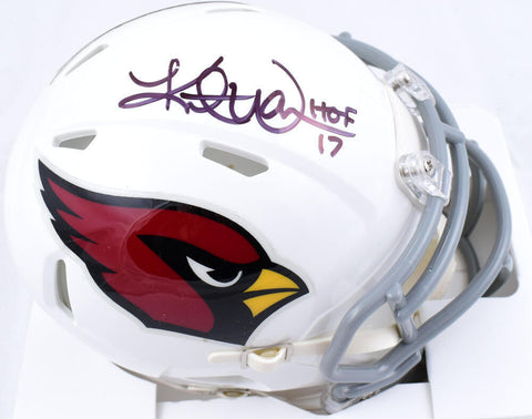Kurt Warner Signed Arizona Cardinals Speed Mini Helmet w/HOF -Beckett W Hologram
