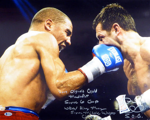 Andre Ward Authentic Autographed Signed 16x20 Photo With Stats Beckett V61302