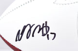 Davante Adams Autographed Las Vegas Raiders Logo Football - Beckett W Hologram