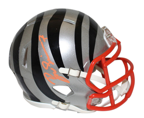 Boomer Esiason Autographed Cincinnati Bengals Flash Mini Helmet Beckett 38711