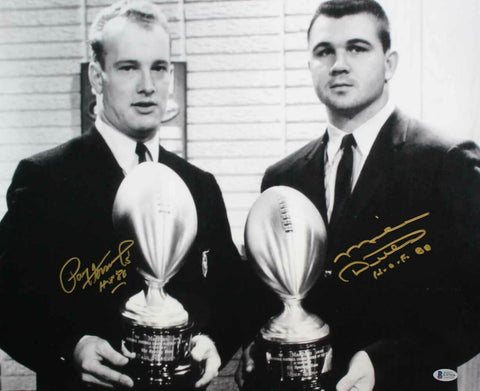 Mike Ditka & Paul Hornung Autographed/Signed 16x20 Photo BAS 30048