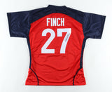 Jennie Finch Signed Team USA Softball Jersey Inscr. "USA" (JSA Holo) #1 Pitcher