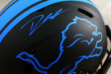 D'Andre Swift Signed Detroit Lions F/S Eclipse Authentic Helmet - Fanatics Auth