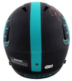 Dolphins Jason Taylor "HOF 17" Signed Eclipse Full Size Speed Rep Helmet BAS Wit