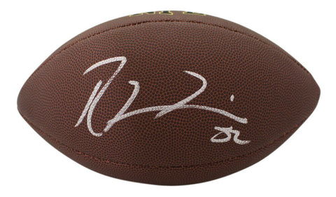 Ray Lewis Autographed Baltimore Ravens Super Grip Football Beckett 37458