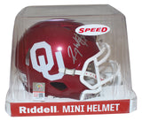 Roy Williams Autographed Oklahoma Sooners Speed Mini Helmet Beckett 37356