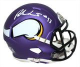 Patrick Jones Autographed Minnesota Vikings Speed Mini Helmet BAS 34063