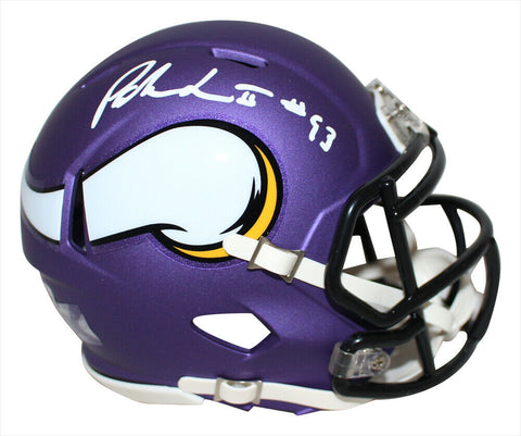 Patrick Jones Autographed Minnesota Vikings Speed Mini Helmet BAS 34063