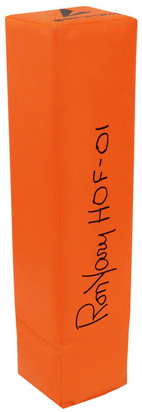 Ron Yary (VIKINGS) Signed Orange Endzone Pylon w/HOF'01 - (SCHWARTZ COA)