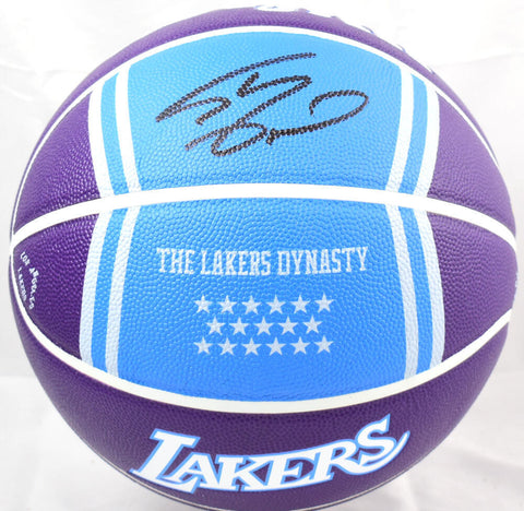 Shaquille O'Neal Signed NBA Lakers City Edition Wilson Basketball-Beckett W Holo