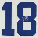 FRMD Peyton Manning Indianapolis Colts Signed Mitchell & Ness White Rep Jersey