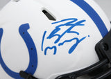 Peyton Manning Autographed Colts Lunar Speed Mini Helmet-Fanatics *Blue