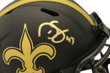 Darren Sproles Autographed New Orleans Saints Eclipse Mini Helmet Beckett 35396