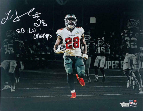 LEONARD FOURNETTE Autographed "SB LV Champs" Super Bowl 11" x 14" Photo FANATICS