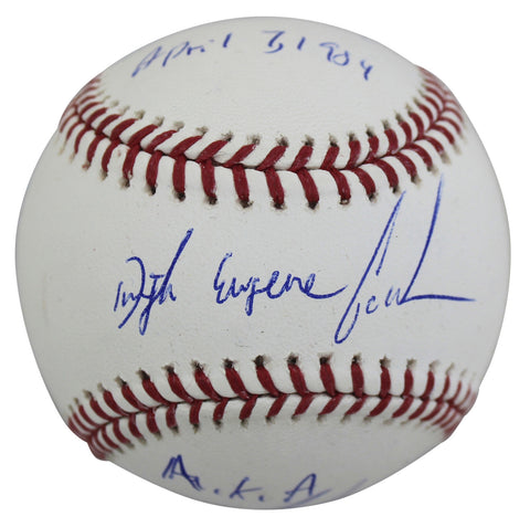 Mets Dwight Eugene Gooden "3x Inscribed" Signed Oml Baseball BAS Witnessed