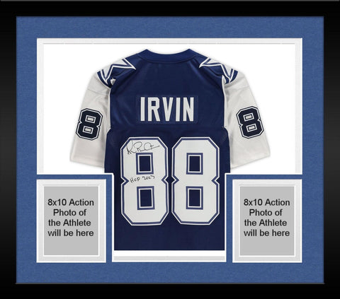 FRMD Michael Irvin Cowboys Signed Mitchell & Ness 1995 Throwback Jersey w/Insc
