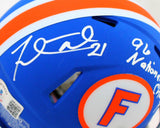 Fred Taylor Autographed Florida Gators Speed Mini Helmet w/Insc.-Beckett W Holo