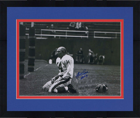 Frmd Y.A. Tittle Giants Signed 16" x 20" Agony of Defeat Photo & "HOF 71" Insc