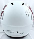 Johnny Manziel Autographed Texas A&M Lunar Speed F/S Helmet w/3 Insc.-BAW Holo