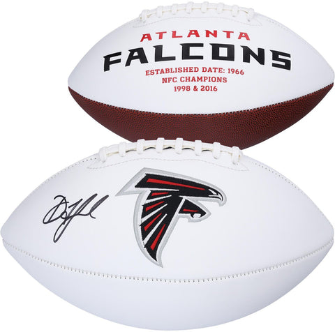 Drake London Atlanta Falcons Autographed White Panel Football