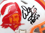 Warren Sapp Autographed Tampa Bucs 76-96 Speed Mini Helmet w/HOF-Beckett W Holo