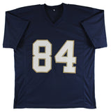 Notre Dame Cole Kmet Authentic Signed Navy Blue Pro Style Jersey BAS Witnessed