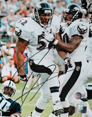 Ray Lewis Autographed Baltimore Ravens 8x10 Get Some Photo-Beckett W Hologram