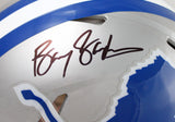 Barry Sanders Signed Lions 83-02 TB F/S Speed Authentic Helmet-Beckett W Holo