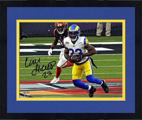 FRMD Cam Akers Los Angeles Rams Signed 8"x10" Super Bowl LVI Champs Action Photo