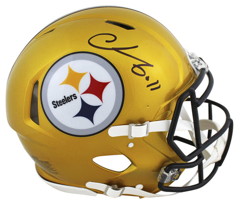 Steelers Chase Claypool Signed Flash Full Size Speed Proline Helmet BAS Witness