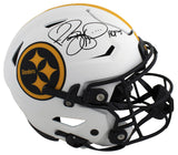 Steelers Jerome Bettis "HOF 15" Signed Lunar Speed Flex Full Size Helmet BAS Wit