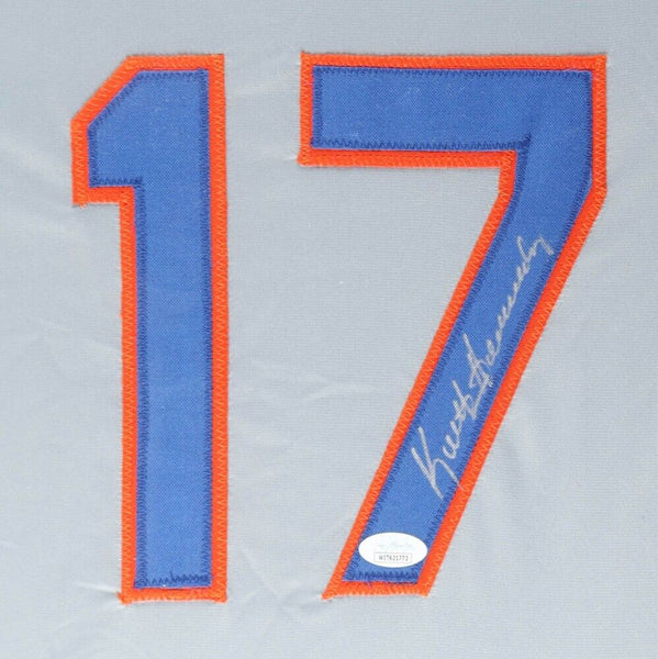 Keith Hernandez Signed New York Mets 35 x 43 Custom Framed Jersey (J –  Super Sports Center