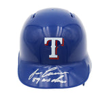 Jose Canseco Signed Texas Rangers Rawlings Current MLB Mini Helmet w- "89 WS Cha