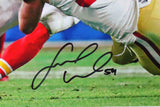 Fred Warner Signed San Francisco 49ers Tackle 16x20 Photo-Beckett W Hologram