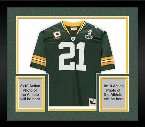 FRMD Charles Woodson Packers Signed Mitchell & Ness SB Throwback Jersey w/ Insc