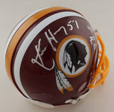 Ken Harvey Signed Redskins Mini Helmet Inscribed "4x Pro Bowl" Jersey Source COA