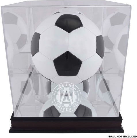 Atlanta United FC Mahogany Team Logo Soccer Ball Display Case