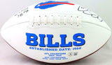 Cole Beasley Signed Bills Logo Football w Bills Mafia-Beckett W Hologram *Black