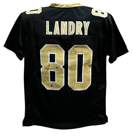 Jarvis Landry Autographed/Signed Pro Style Black XL Jersey Beckett 38038