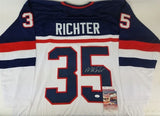 Mike Richter Signed Team USA 2002 Jersey (JSA COA) 94 Rangers Stanley Cup Champ