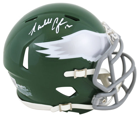 Eagles Randall Cunningham Authentic Signed 74-95 TB Speed Mini Helmet BAS Wit