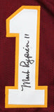Rypien Williams Theismann Autographed Maroon Pro Style Jersey-Beckett W Hologram
