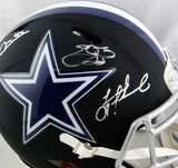Irvin, Smith, Aikman Signed Cowboys F/S Flat Black Authentic Helmet-Beckett Auth