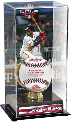 Ozzie Albies Atlanta Braves 2018 All-Star Game Gold Glove Display Case & Image
