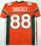 Jeremy Shockey Signed Orange College Style Jersey w/Nat'l Champs- JSA W Auth *L8