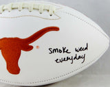 Ricky Williams Signed Longhorns Logo Football w/ Smoke Weed Everyday- JSA W Auth